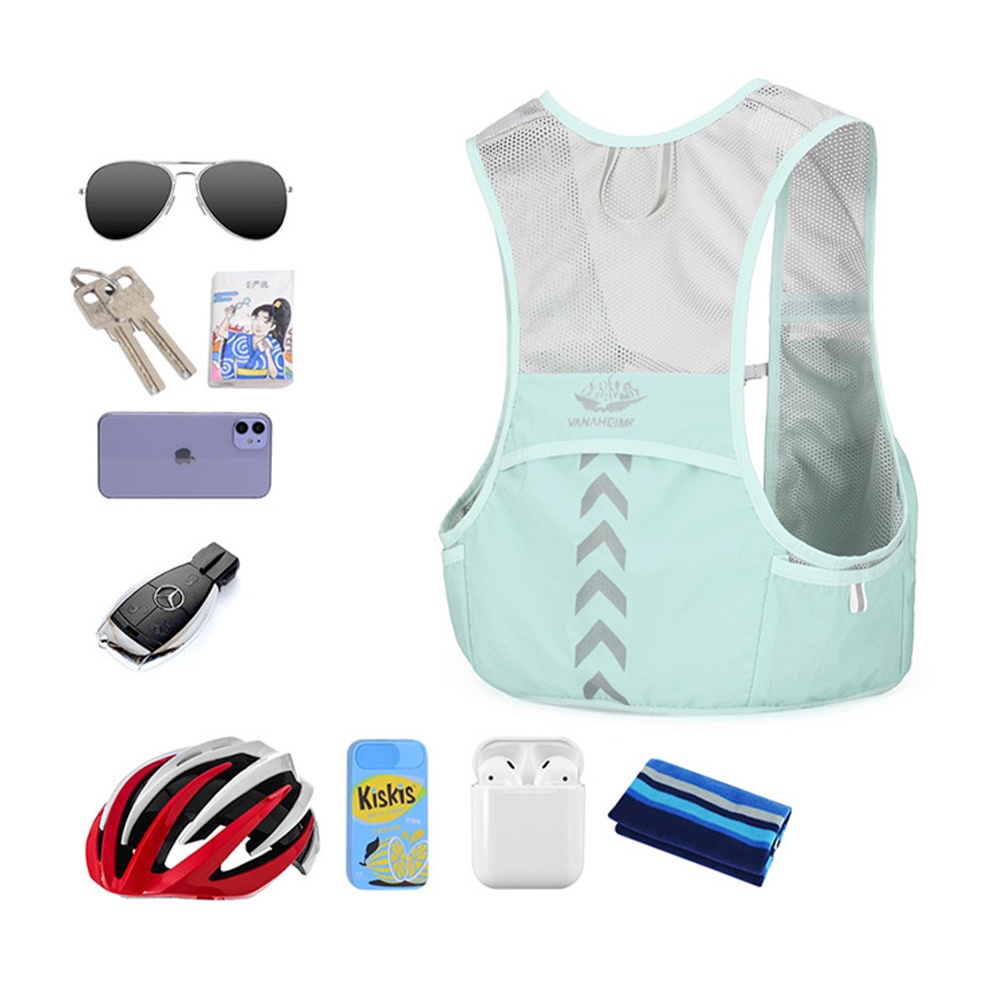 Outdoor cycling marathon running backpack, breathable vest bag, sports water bottle, hydration bladder, trail running vest backpack