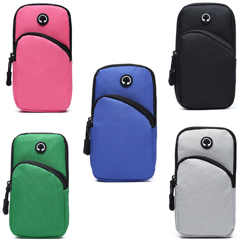 Women's Small Handbag with Cell Phone, 6.5-inch, Outdoor Sports Music Wristband, Portable Small Bag for Men, Free Logo Printing