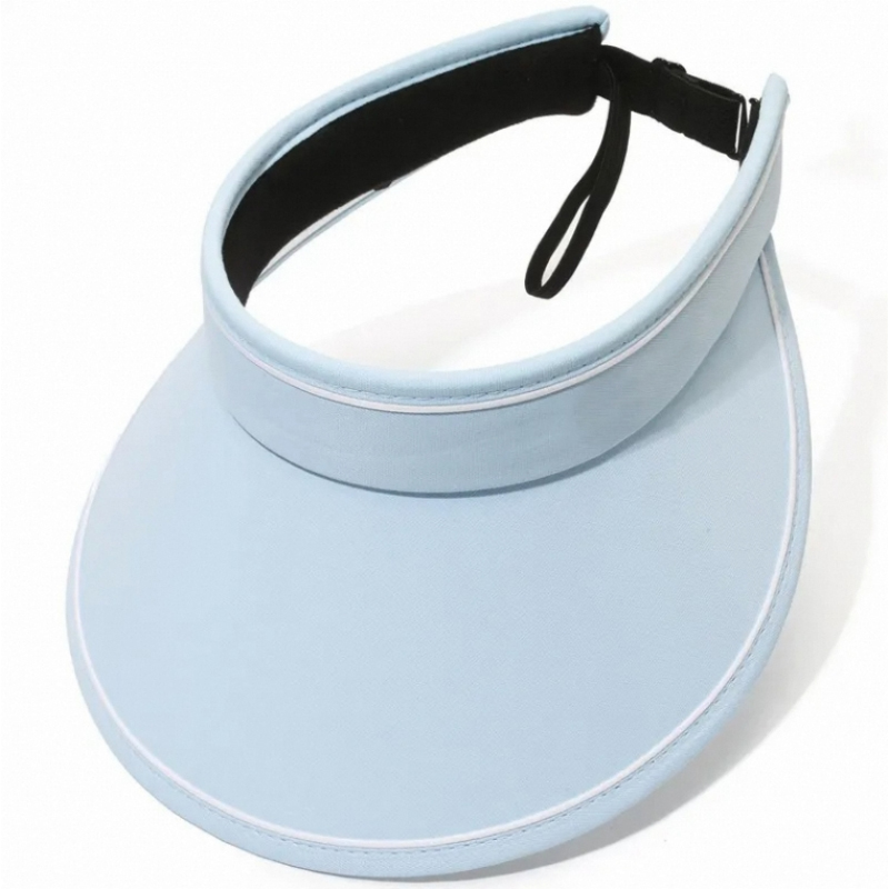 Custom Logo Visors Fashionable Adjustable Empty Top Hat Summer UV Protection Sun Casual Travel Beach Sunvisors Women