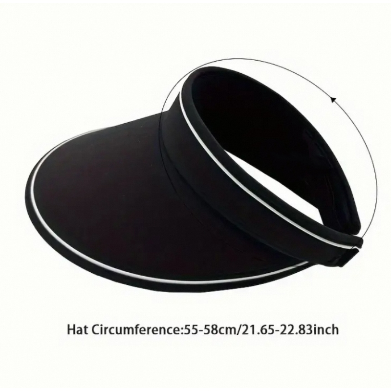 Custom Logo Visors Fashionable Adjustable Empty Top Hat Summer UV Protection Sun Casual Travel Beach Sunvisors Women