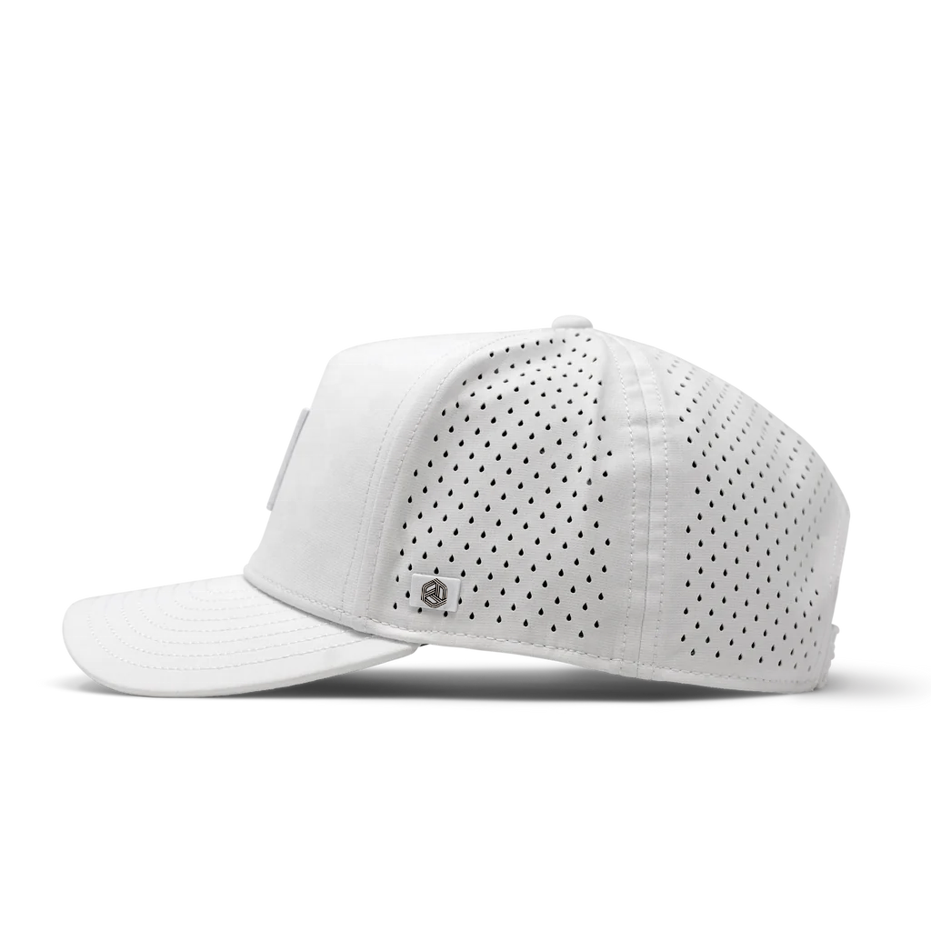Custom Pvc Patch 5 Panel Breathable Waterproof Sports Caps High Quality Adjustable Laser Cut Hole