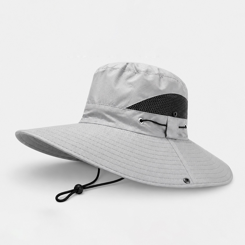 Waterproof and quick-drying fabric sun hats, custom-made summer outdoor travel hiking bucket hats cycling hats with logo printing wholesale.