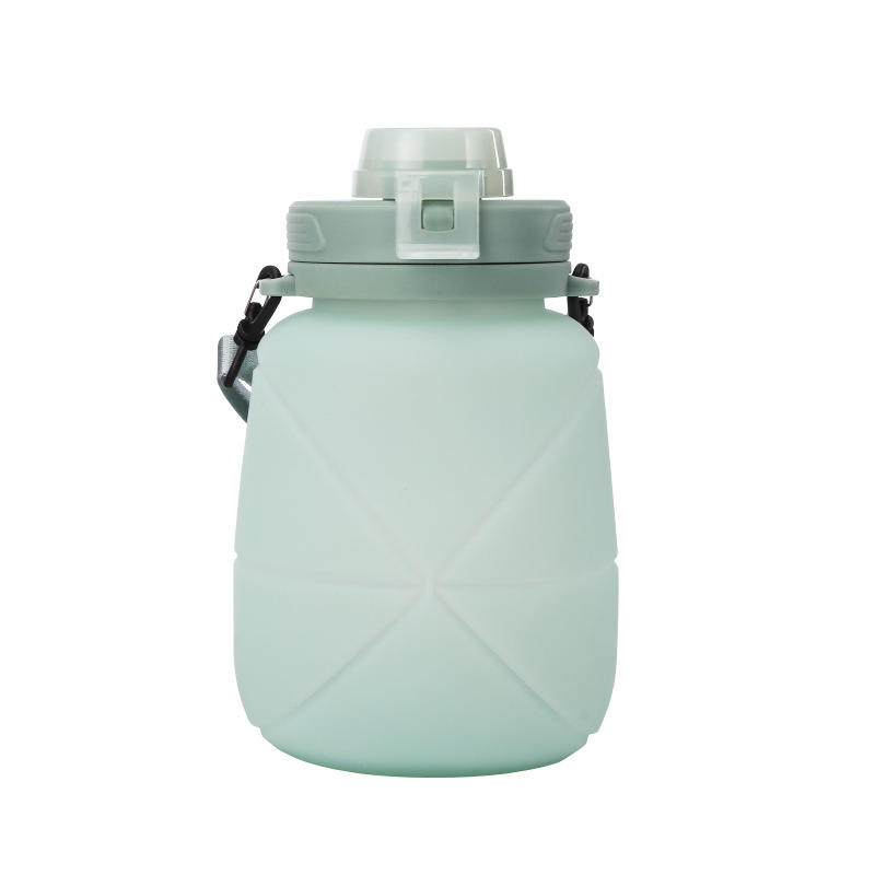 1300ml Large Capacity Portable Telescopic Sports Water Bottle, Outdoor Sports Tote Cup, Silicone Folding Cup, Gift Water Cup