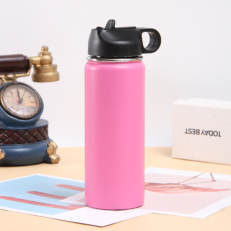 Large-capacity outdoor water bottle, 304 stainless steel insulated cup, 64oz sports water bottle