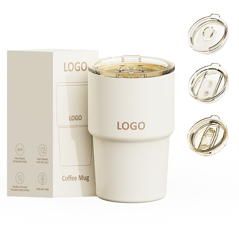 304 Stainless Steel Folding Car Cup, Home Coffee Cup, Car Thermos, Portable Leak-proof Travel Mug