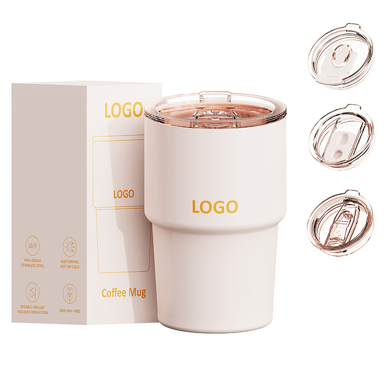 304 Stainless Steel Folding Car Cup, Home Coffee Cup, Car Thermos, Portable Leak-proof Travel Mug