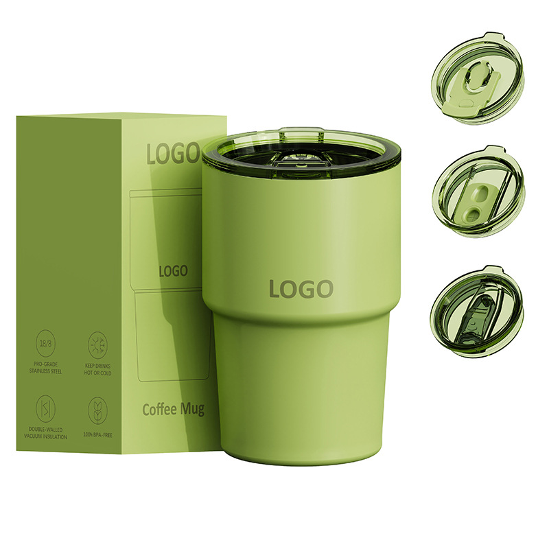 304 Stainless Steel Folding Car Cup, Home Coffee Cup, Car Thermos, Portable Leak-proof Travel Mug