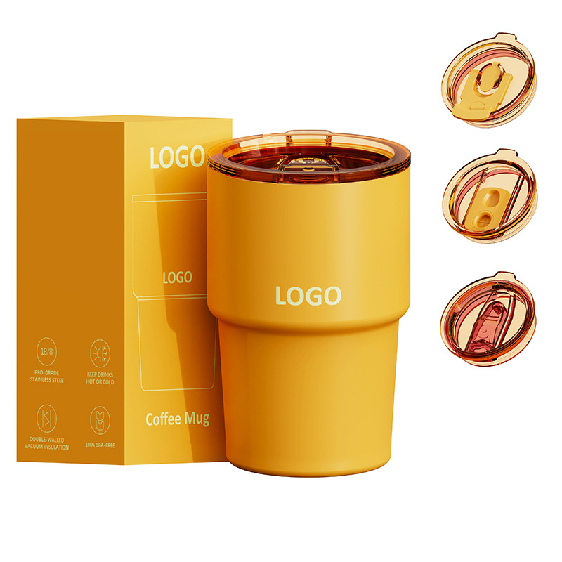 304 Stainless Steel Folding Car Cup, Home Coffee Cup, Car Thermos, Portable Leak-proof Travel Mug