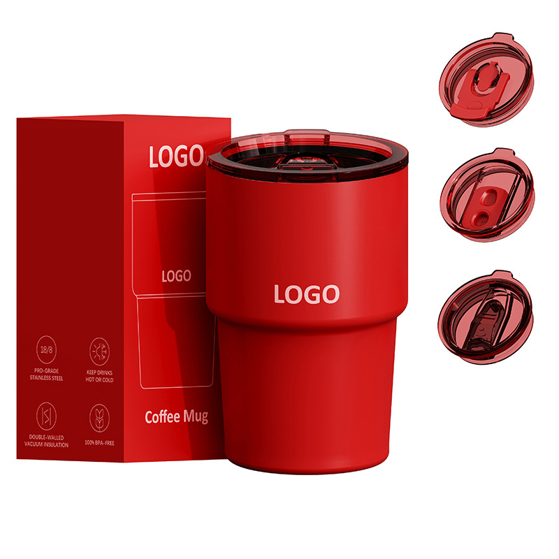 304 Stainless Steel Folding Car Cup, Home Coffee Cup, Car Thermos, Portable Leak-proof Travel Mug