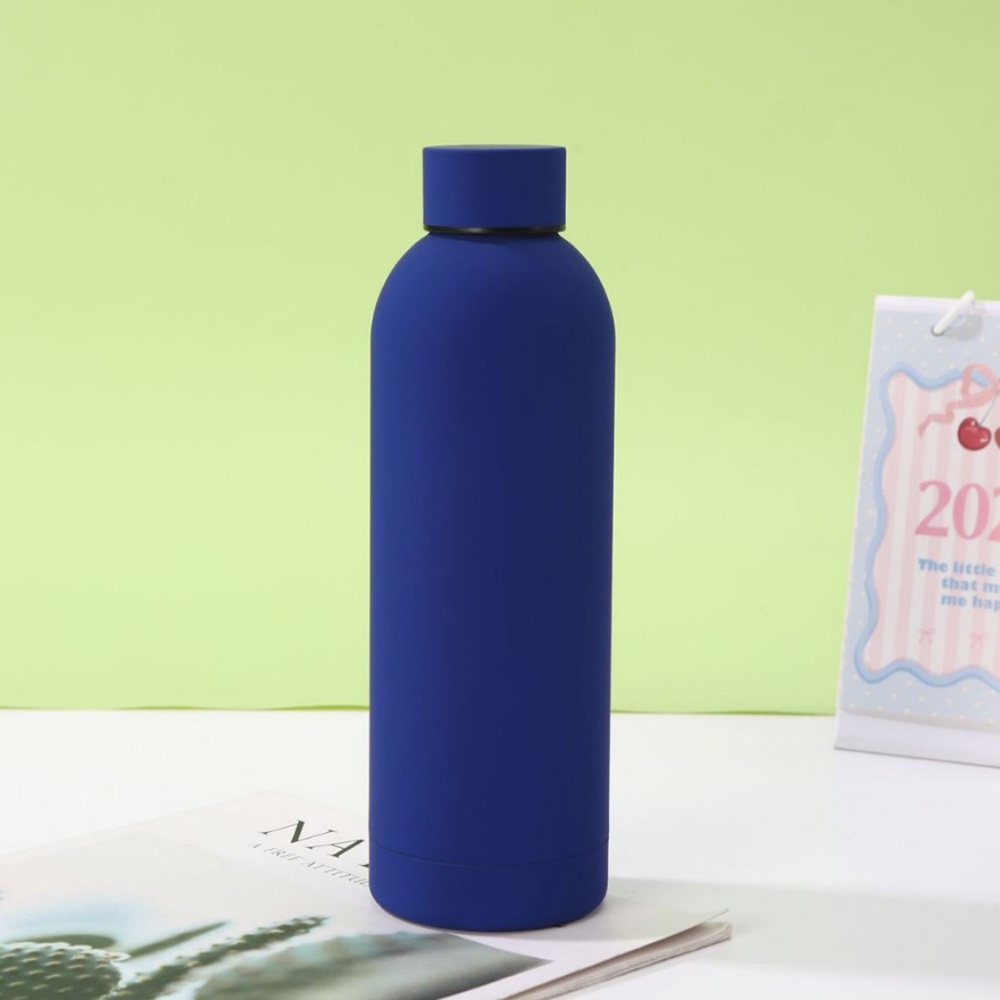 304 Stainless Steel American Style Small-Mouth Portable Outdoor Sports Water Bottle with Rubber Paint Insulated Cup Wholesale