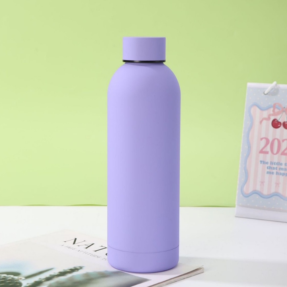 304 Stainless Steel American Style Small-Mouth Portable Outdoor Sports Water Bottle with Rubber Paint Insulated Cup Wholesale