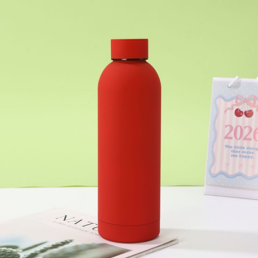 304 Stainless Steel American Style Small-Mouth Portable Outdoor Sports Water Bottle with Rubber Paint Insulated Cup Wholesale