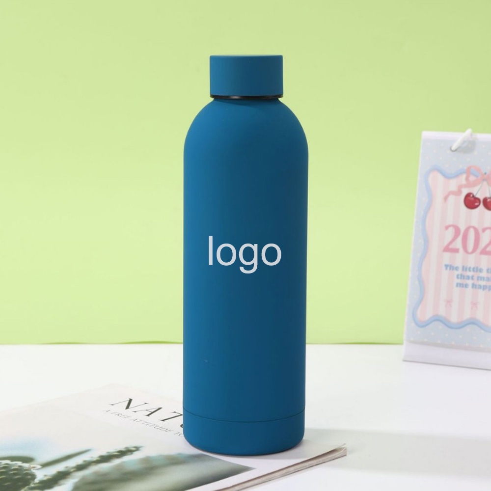304 Stainless Steel American Style Small-Mouth Portable Outdoor Sports Water Bottle with Rubber Paint Insulated Cup Wholesale