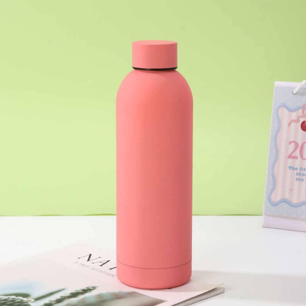 304 Stainless Steel American Style Small-Mouth Portable Outdoor Sports Water Bottle with Rubber Paint Insulated Cup Wholesale