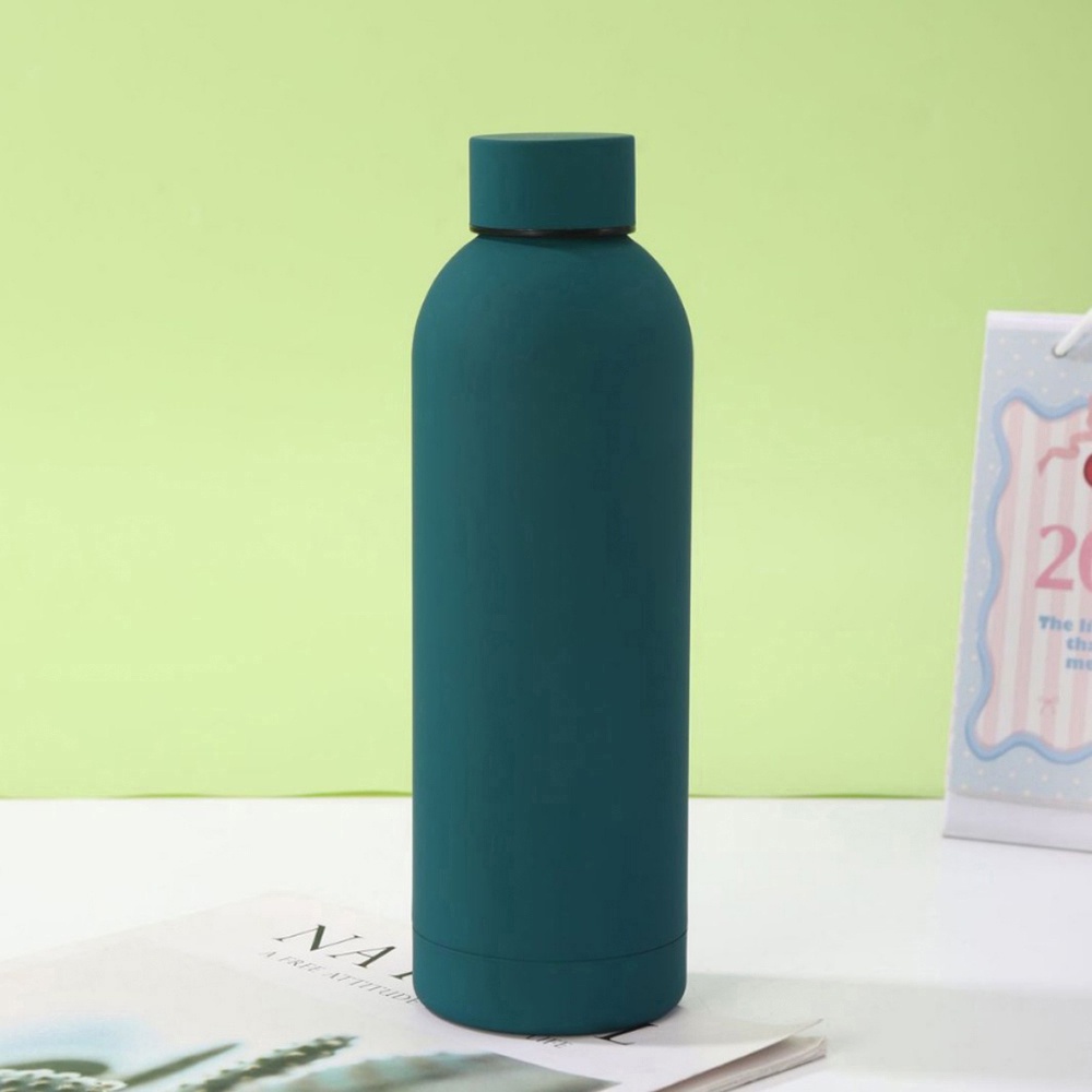 304 Stainless Steel American Style Small-Mouth Portable Outdoor Sports Water Bottle with Rubber Paint Insulated Cup Wholesale