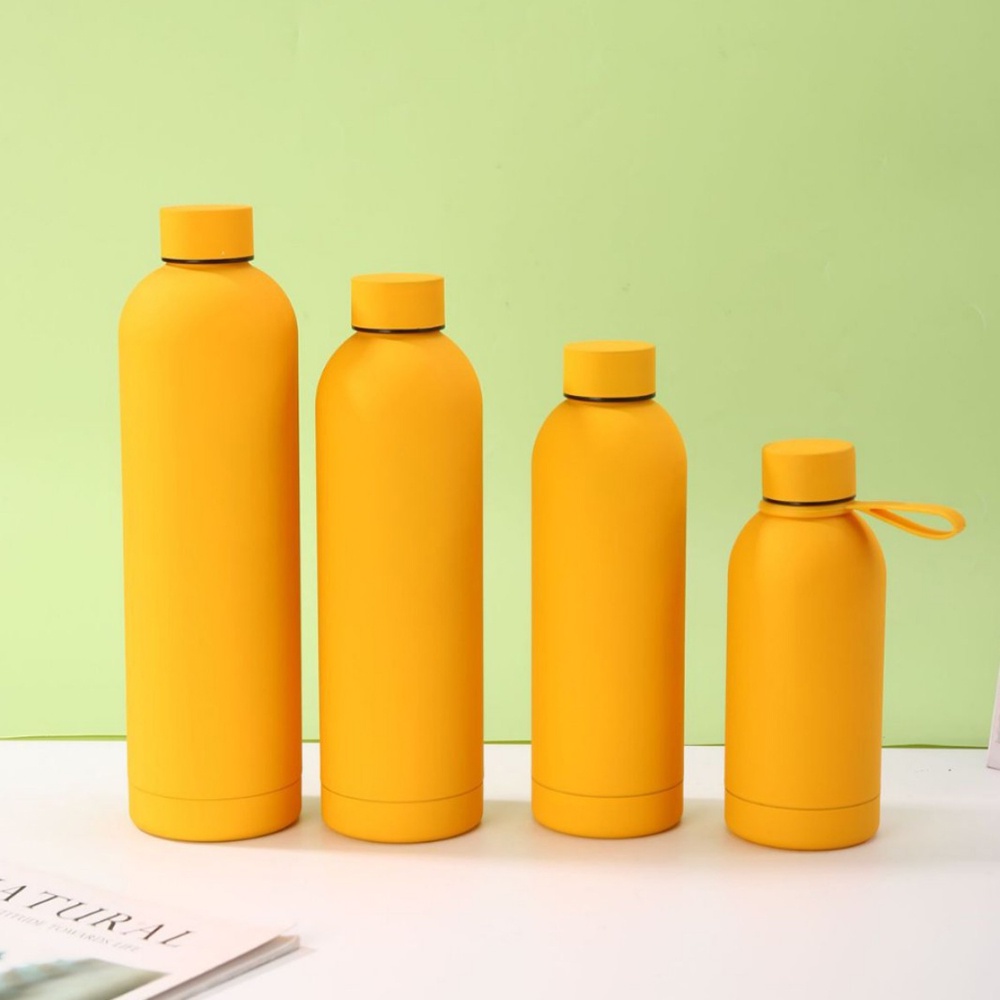 304 Stainless Steel American Style Small-Mouth Portable Outdoor Sports Water Bottle with Rubber Paint Insulated Cup Wholesale