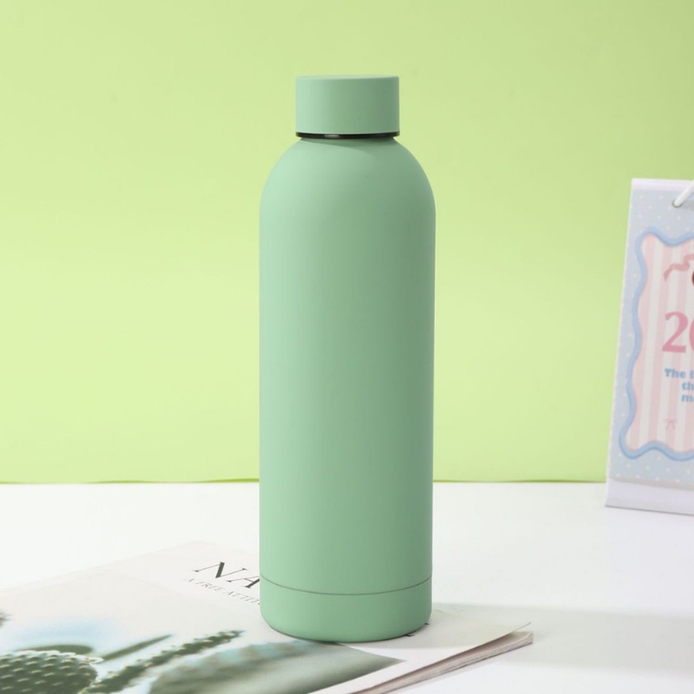 304 Stainless Steel American Style Small-Mouth Portable Outdoor Sports Water Bottle with Rubber Paint Insulated Cup Wholesale