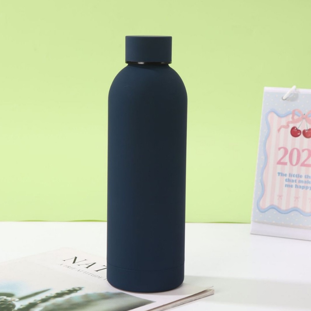 304 Stainless Steel American Style Small-Mouth Portable Outdoor Sports Water Bottle with Rubber Paint Insulated Cup Wholesale