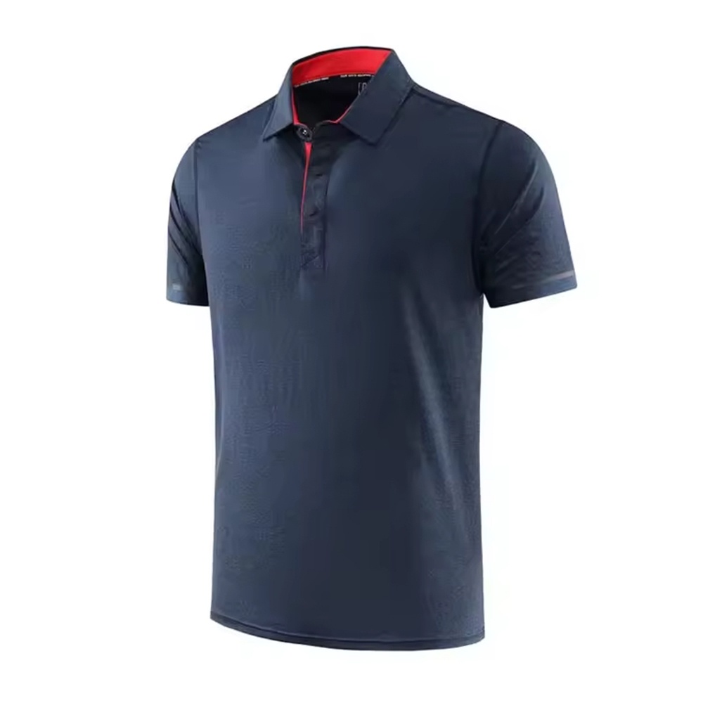 Custom Logo Men's for Polo Shirt Solid Color Short Sleeve Sport Golf Shirt Embroidered Printed Elastane Polo T-Shirt