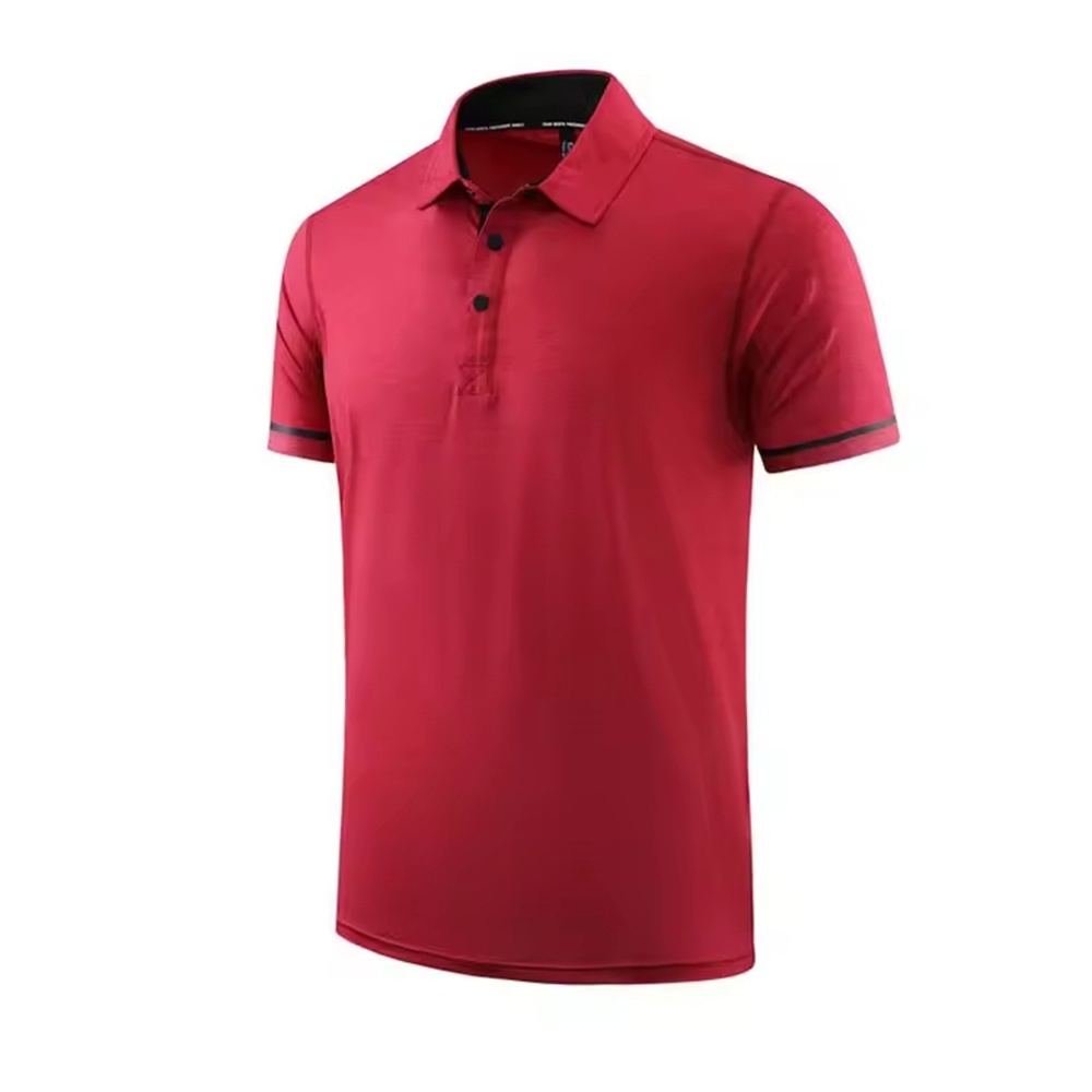 Custom Logo Men's for Polo Shirt Solid Color Short Sleeve Sport Golf Shirt Embroidered Printed Elastane Polo T-Shirt
