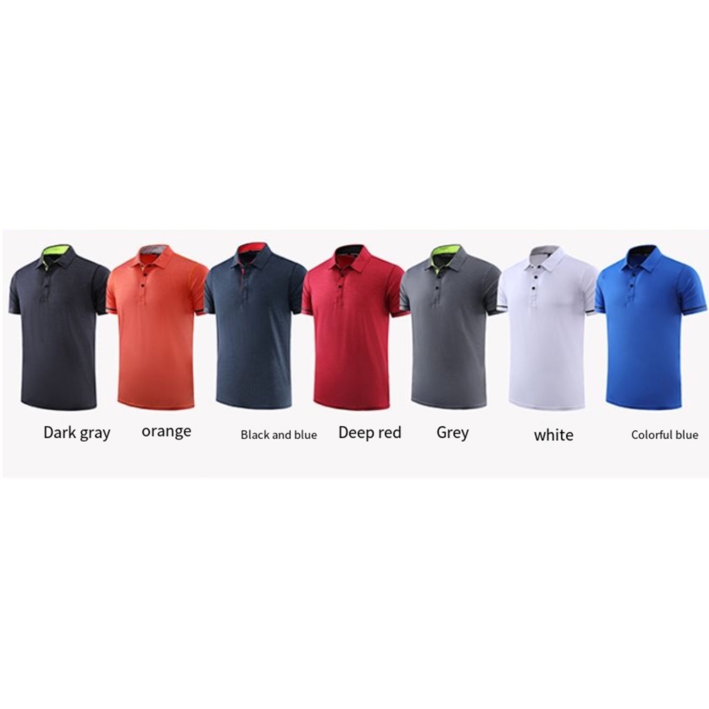 Custom Logo Men's for Polo Shirt Solid Color Short Sleeve Sport Golf Shirt Embroidered Printed Elastane Polo T-Shirt