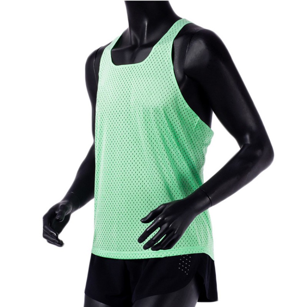 Quick Dry Mens and Women Seamless Vest Gym Fitness Sportswear with Custom Logo Breathable Polyester Marathon Running Tank Top