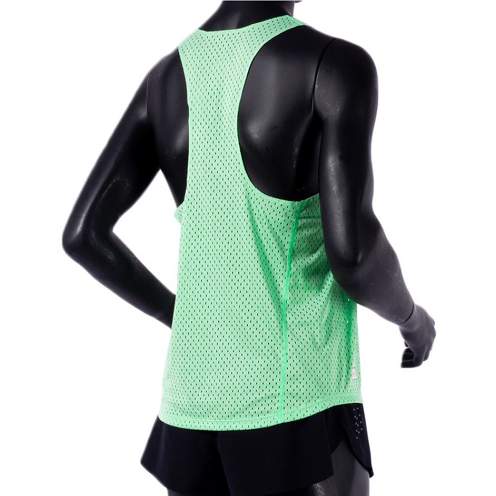 Quick Dry Mens and Women Seamless Vest Gym Fitness Sportswear with Custom Logo Breathable Polyester Marathon Running Tank Top