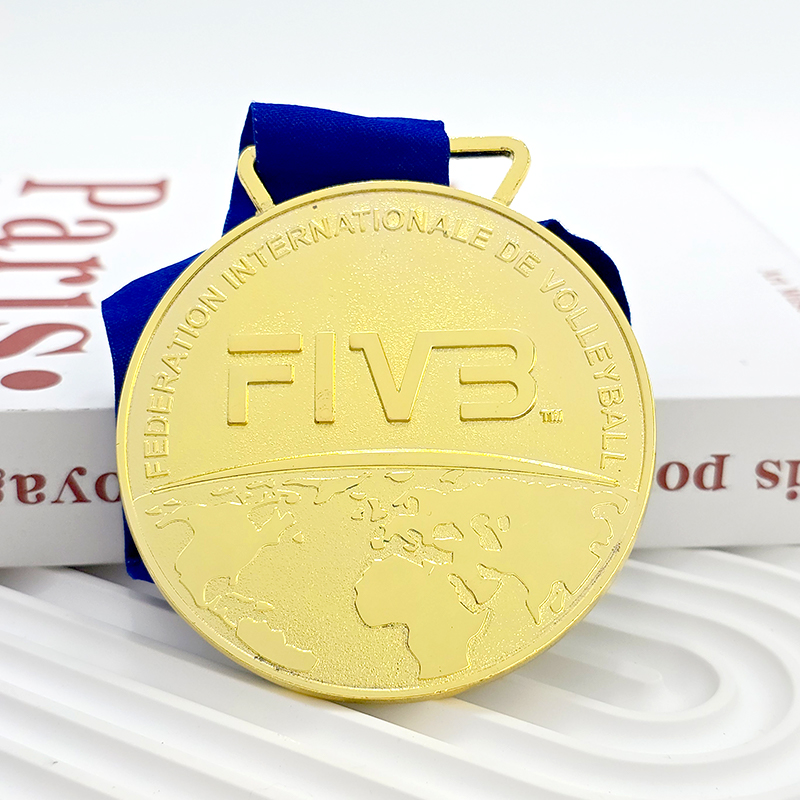 Beach Volleyball World Tour Champion Gold Electroplated Three-Dimensional Relief Medal