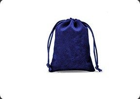 Velvet drawstring bag