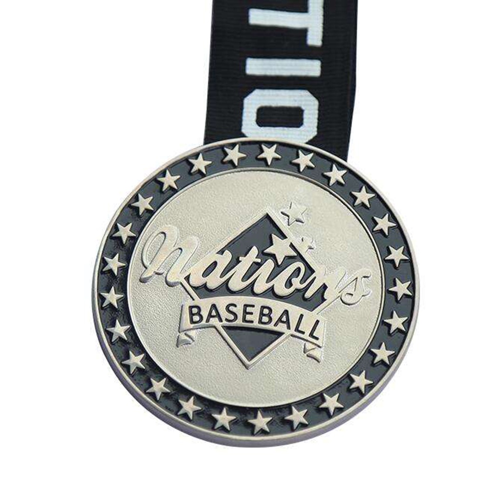 Customized sports medals for gymnastics and dance, featuring UV screen printing and embossed design; ideal for business gifts.