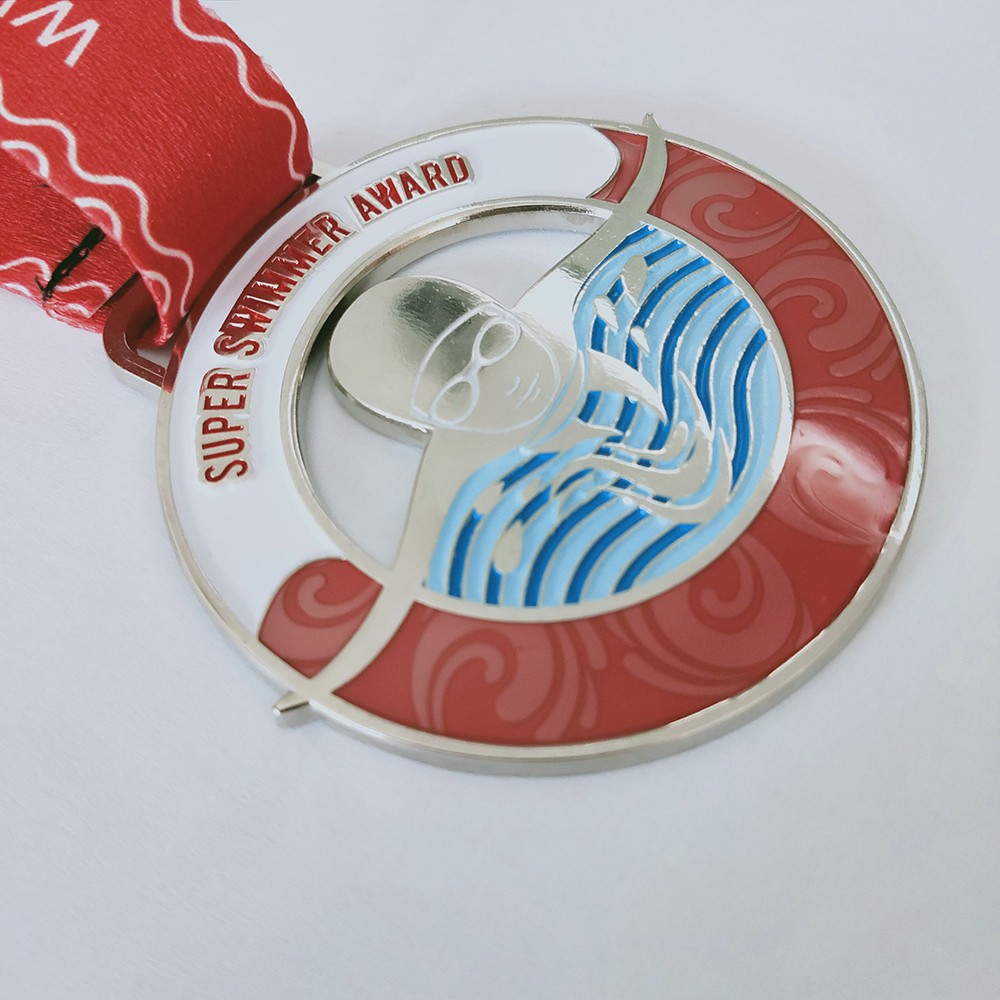 Competition medals as commemorative inexpensive medals for swimming