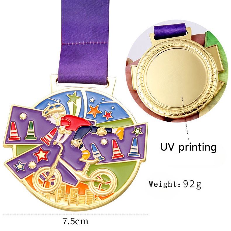 Custom sports medals, metal medals, mountain bike, children's balance bike, cross-country championship, car souvenirs