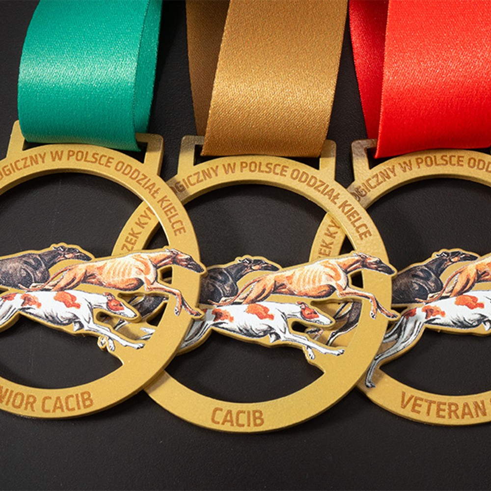 Acrylic medals for swimming competitions; transparent blue and yellow color-blocked commemorative medals for swimmers.