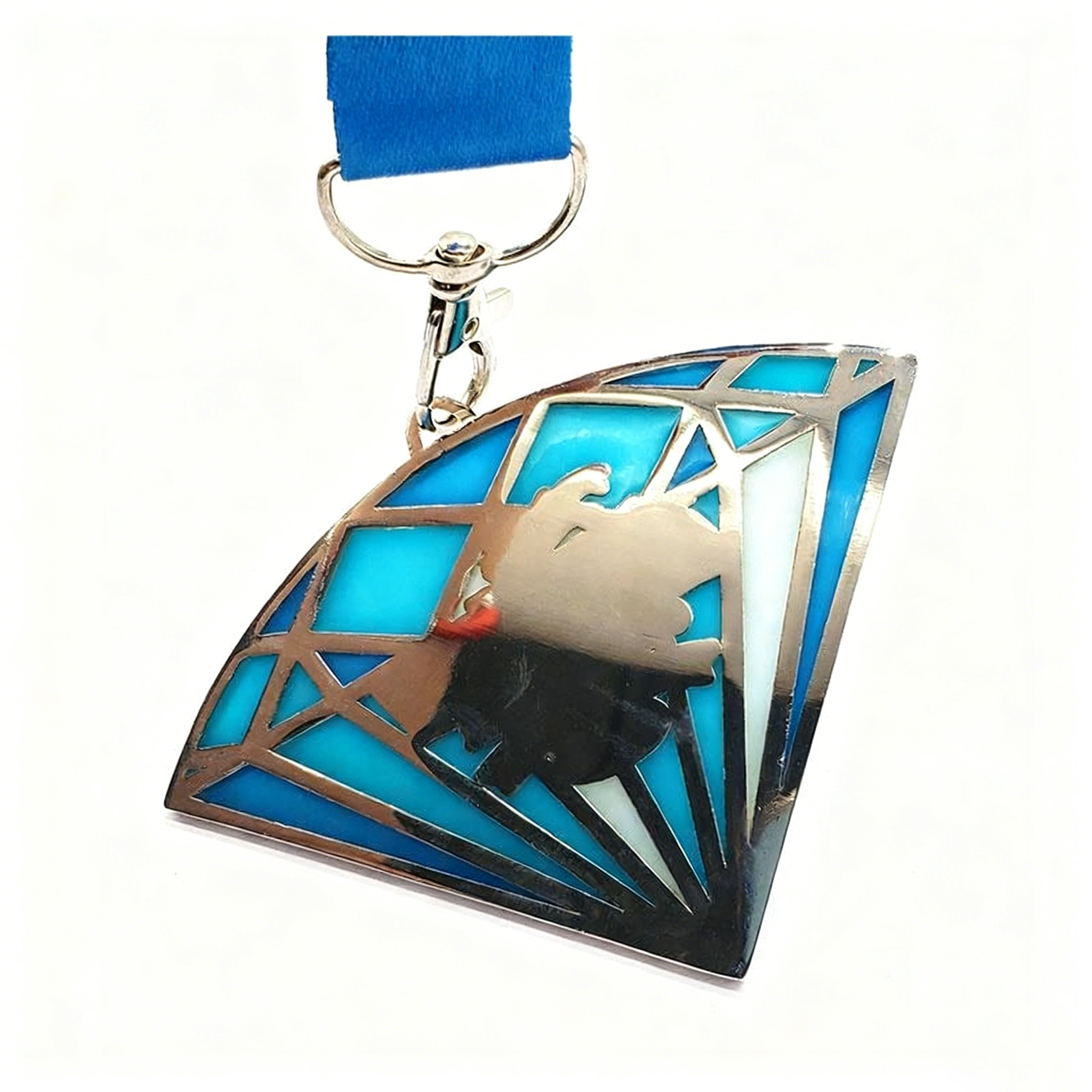 Panama 5K running medal, enamel 3-color award, sports medal, gold and silver, Cooper zinc-plated alloy metal medal, customizable.