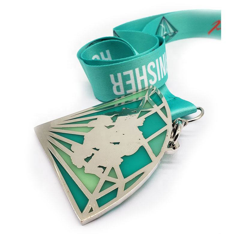 Panama 5K running medal, enamel 3-color award, sports medal, gold and silver, Cooper zinc-plated alloy metal medal, customizable.