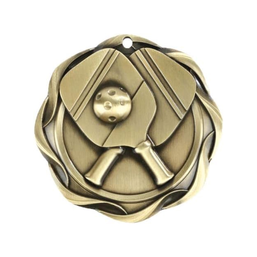 Gold, silver, and bronze three-color peak ball metal medals; cross-rack racket relief sports medals; event commemorative plaques.