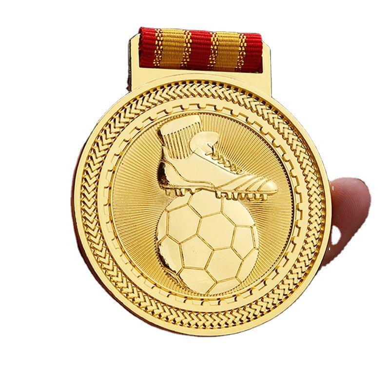 Golden Table Tennis Tournament Medal - 3D Embossed Metal Champion Medal