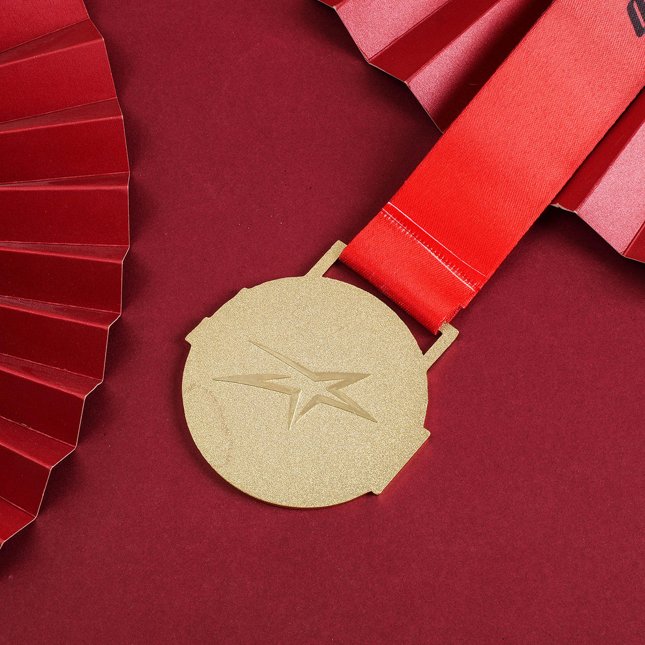 Marathon Gold Medal Metal Football Sports Award Medal