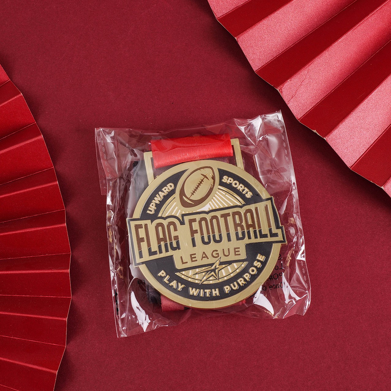 Marathon Gold Medal Metal Football Sports Award Medal