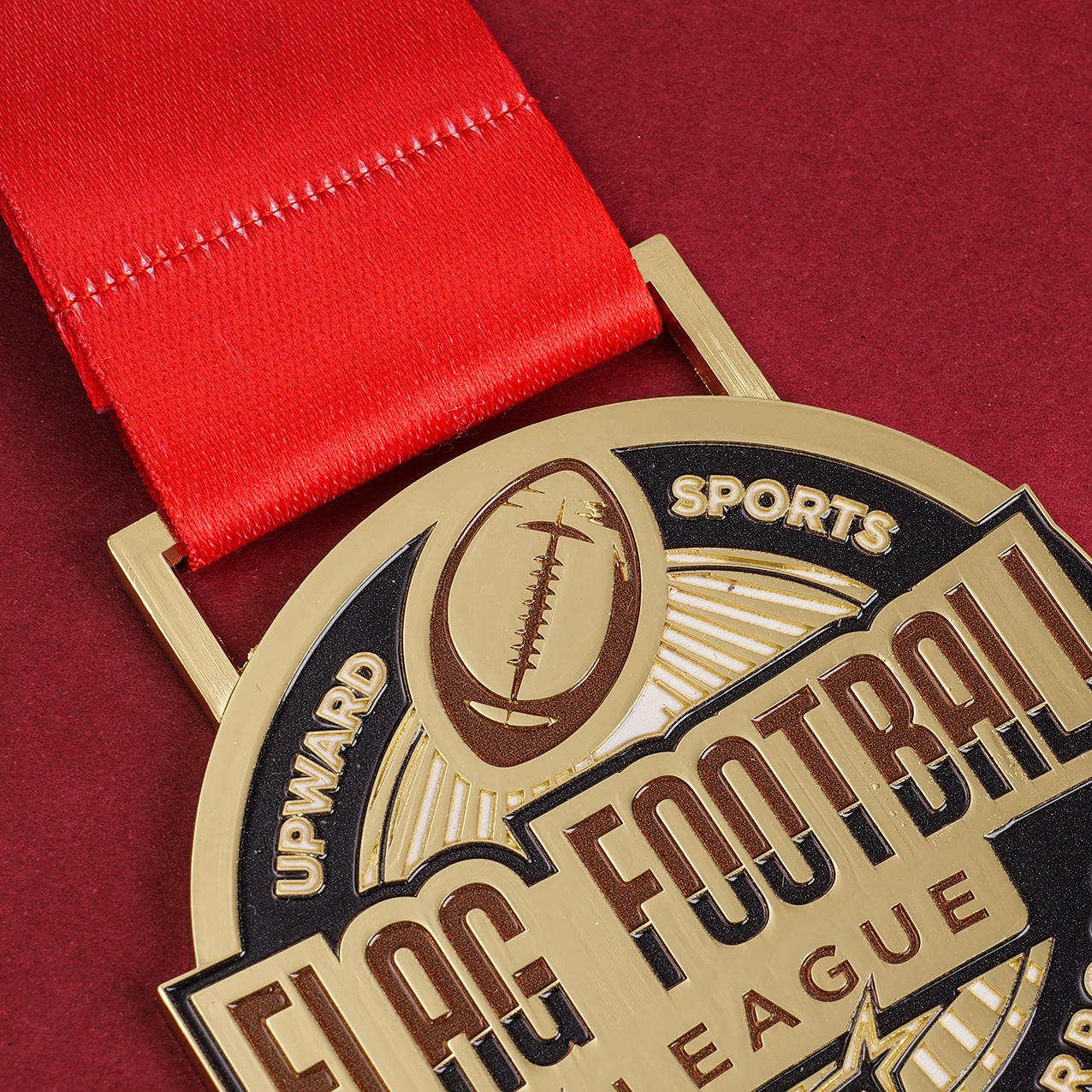 Marathon Gold Medal Metal Football Sports Award Medal