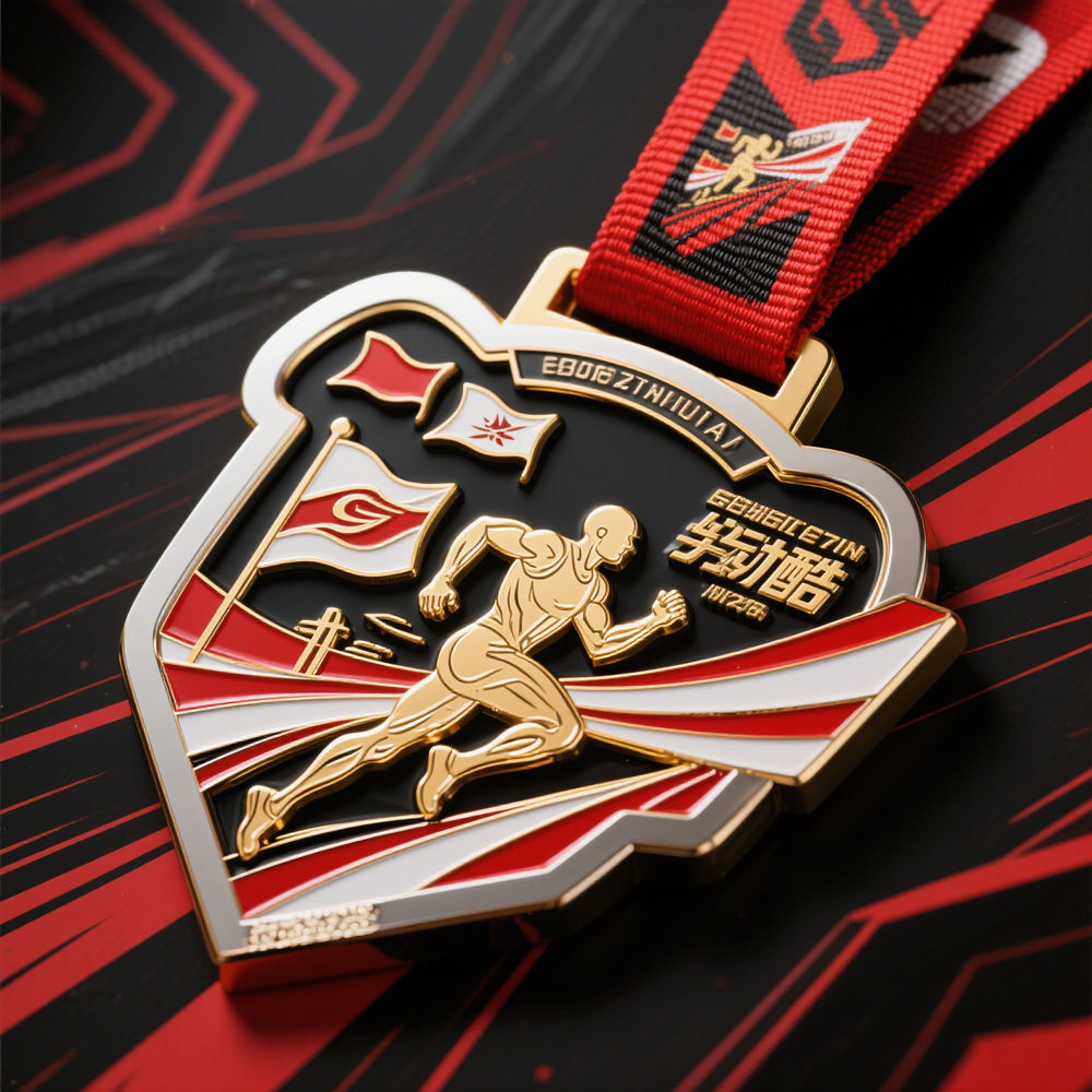 Customized medals, free logo design, 3D gold, silver, and bronze metal sports awards, weightlifting medals, souvenirs.