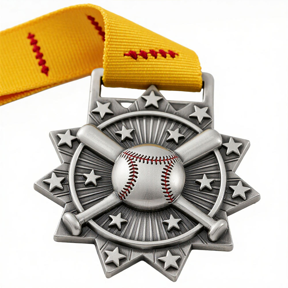 Gold Silver Sports Medals Zinc Alloy Personalized Logo Custom Enamel Award Medals Factory