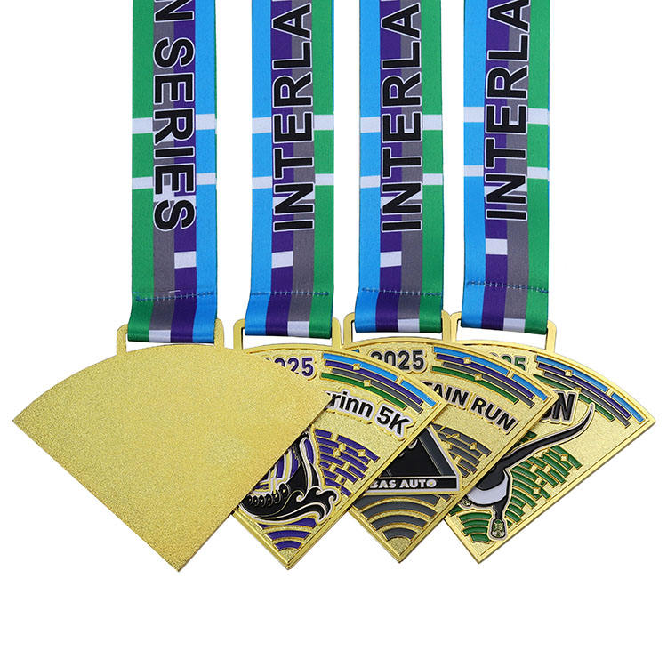 Free Design Oem Medals Customize Puzzle Medals Marathon Running Race Track and Field Jigsaw 4pieces Combination Medal