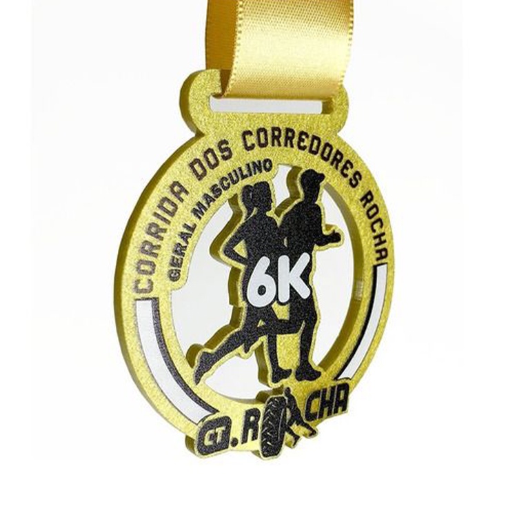 Colored Enamel Digital Modeling Running Team Medal of Honor