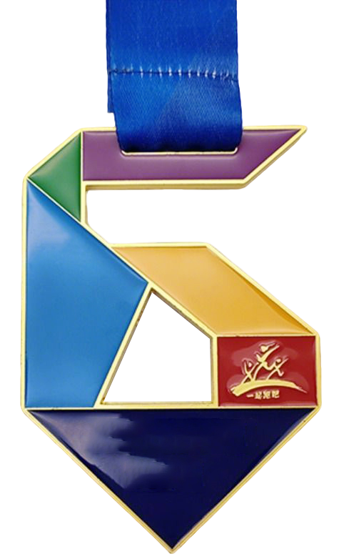 Colored Enamel Digital Modeling Running Team Medal of Honor
