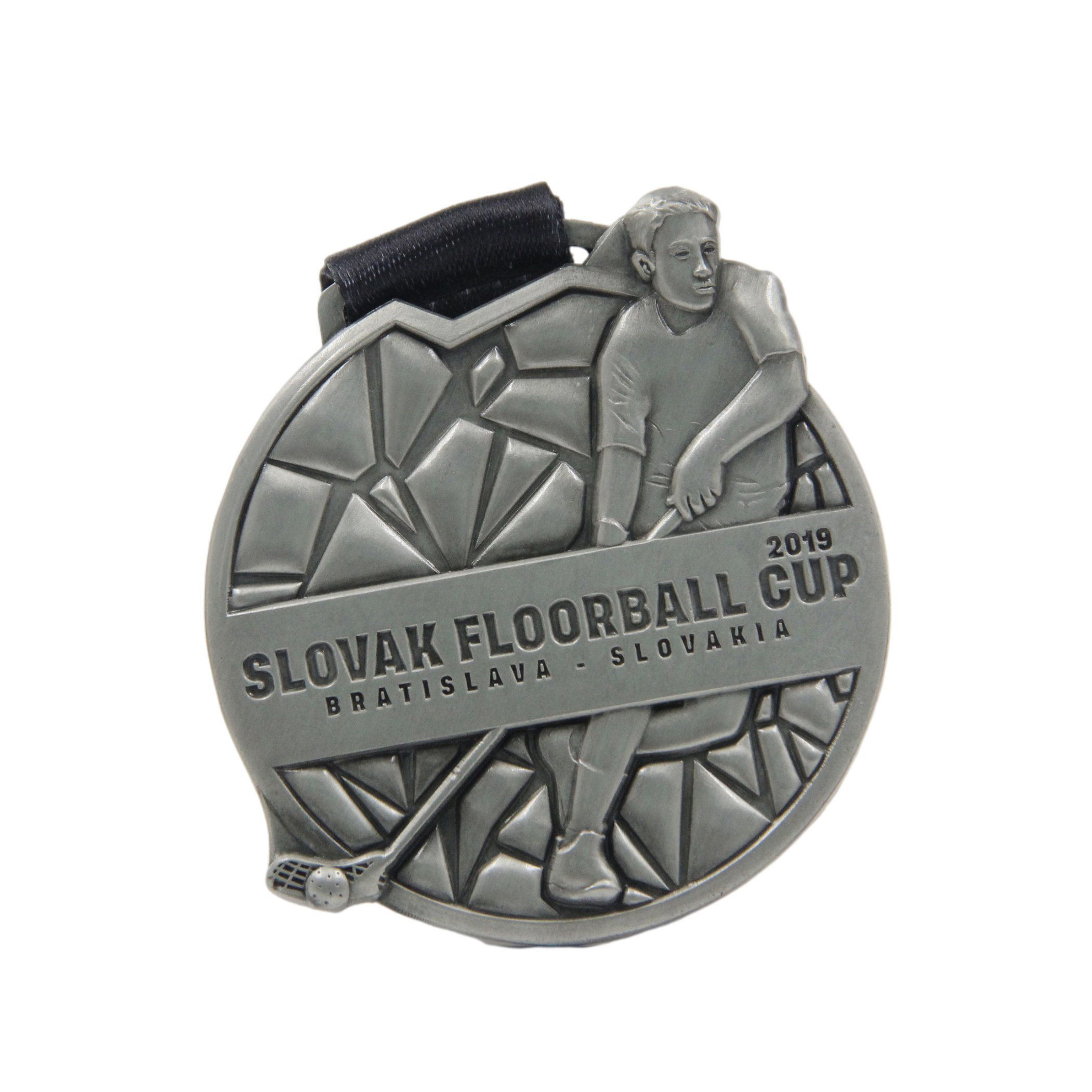 Wholesale Custom 3D Gymnastics Medal Metal Goft Ice Hockey Sports Medals With Ribbon