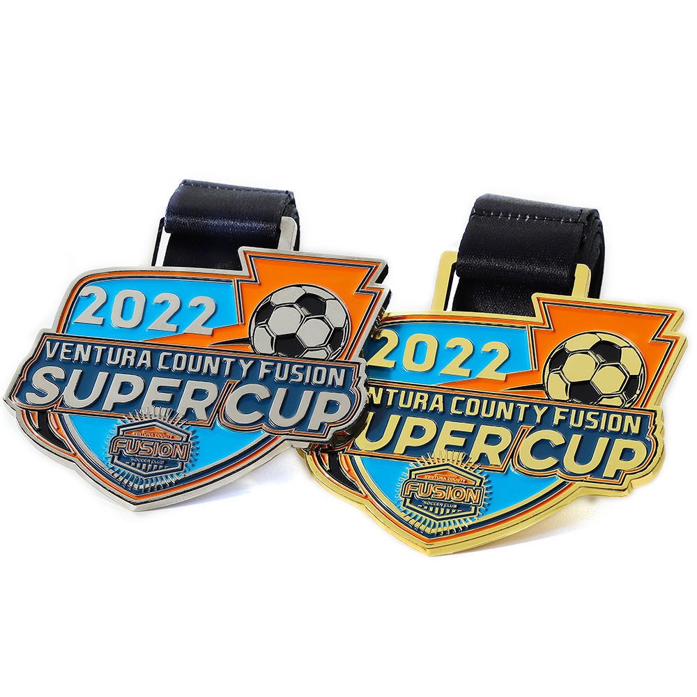 No Moq Custom Sport Karate Martial Arts Medals Metal Logo 3d Enamel Soccer Basketball Medallion With Ribbon
