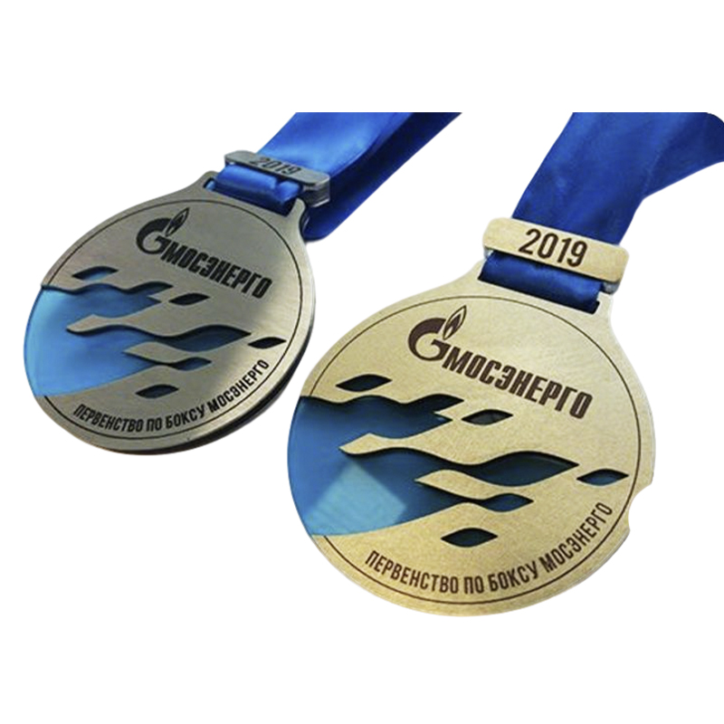 Swimming All-Star Championship Medals: Gold, Silver, and Bronze Tricolor Hollowed-Out Sports Silhouette Commemorative Badge