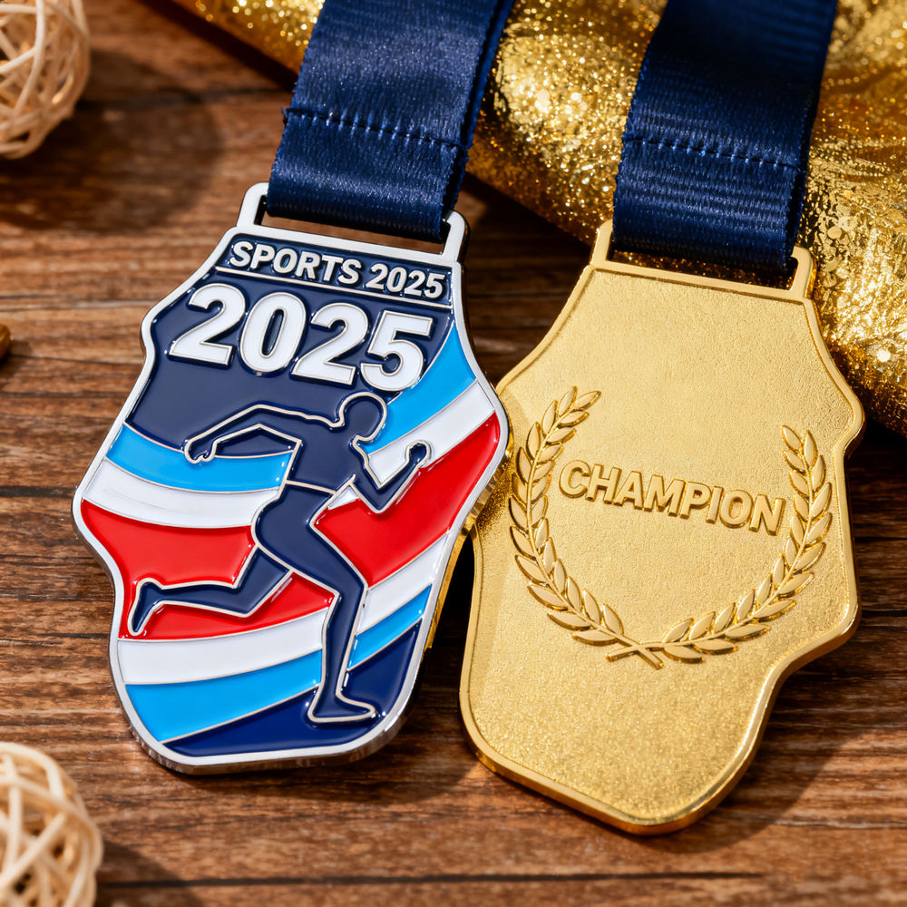 Manufacture Custom Medalla Personalized Metal Gold Silver Bronze Die Cast Sport Badminton Award Medal
