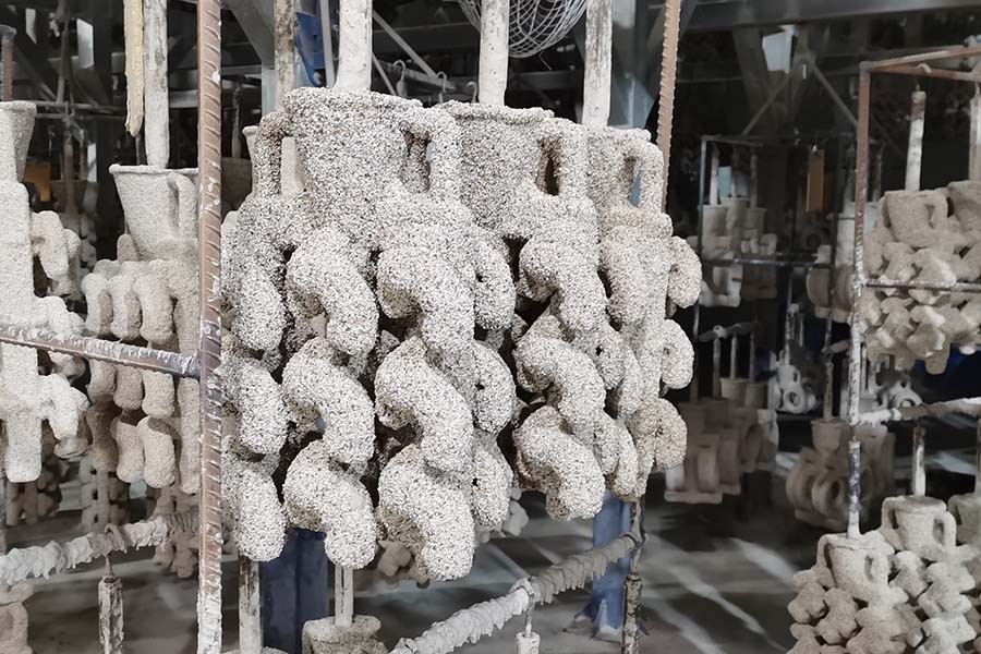 shell drying for lost wax casting process